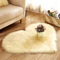 No-slip suede back faux fur area rug for home indoor decoration