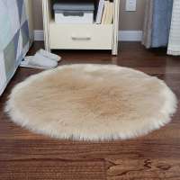 customize color shape fur faux rug for bedside