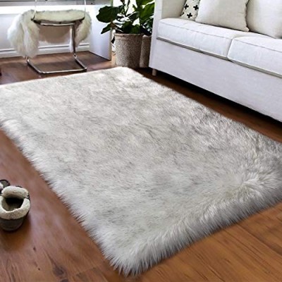 High quality fluffy artificial fur carpet for living room area decoration